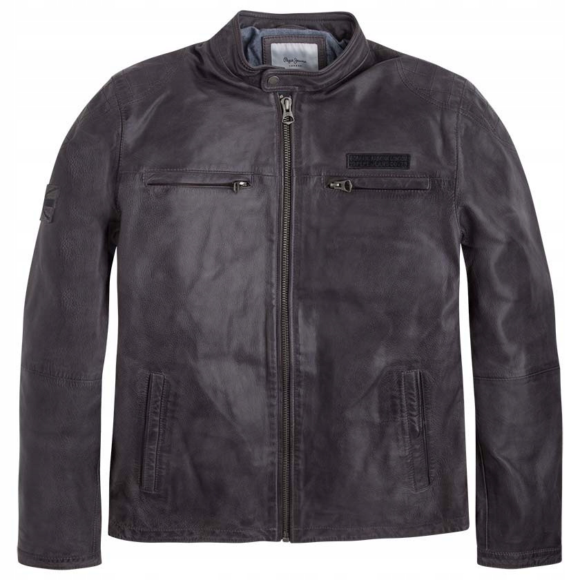 Kurtka skorzana Pepe Jeans Lennon 17 black L 12981611264 oficjalne archiwum Allegro