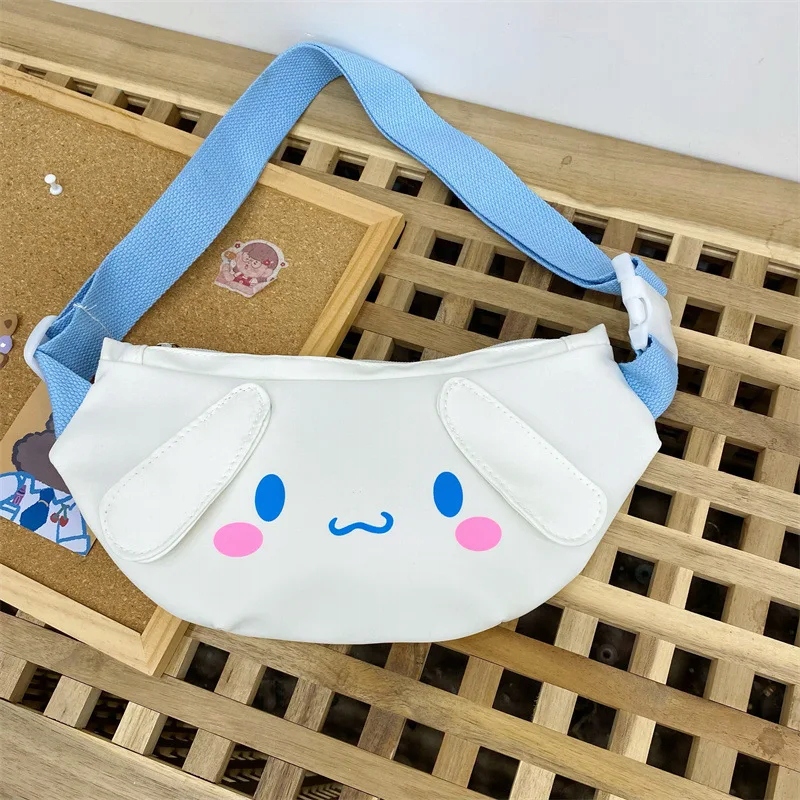 Kawaii Sanrio Crossbody Cinnamoroll Chest Bag Anime Kuromi Messenger Bag