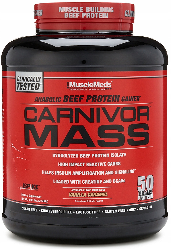 MuscleMeds Carnivor Mass Wanilia Karmel 2688g