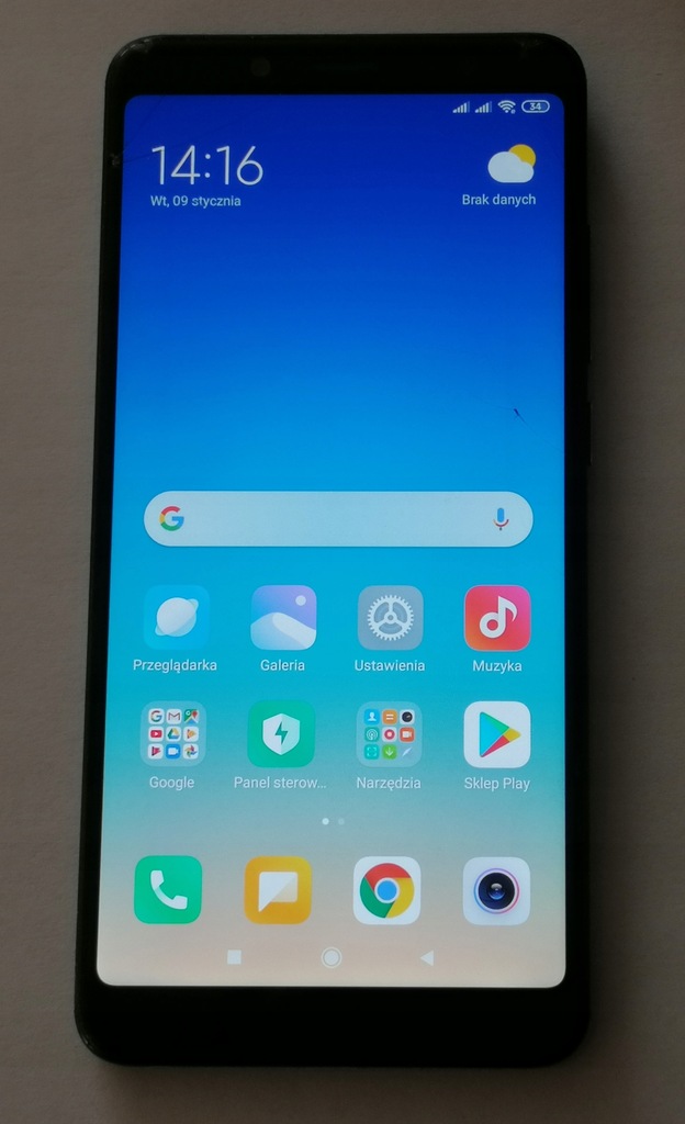 Xiaomi Redmi Note 5 4GB/64GB technicznie sprawny pęknięcia na szybce