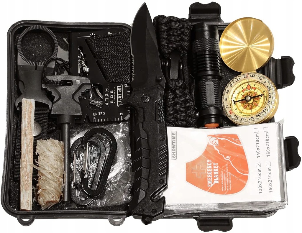 Lixada Emergency Survival Kit niezbędnik survival 11716739525 oficjalne archiwum Allegro