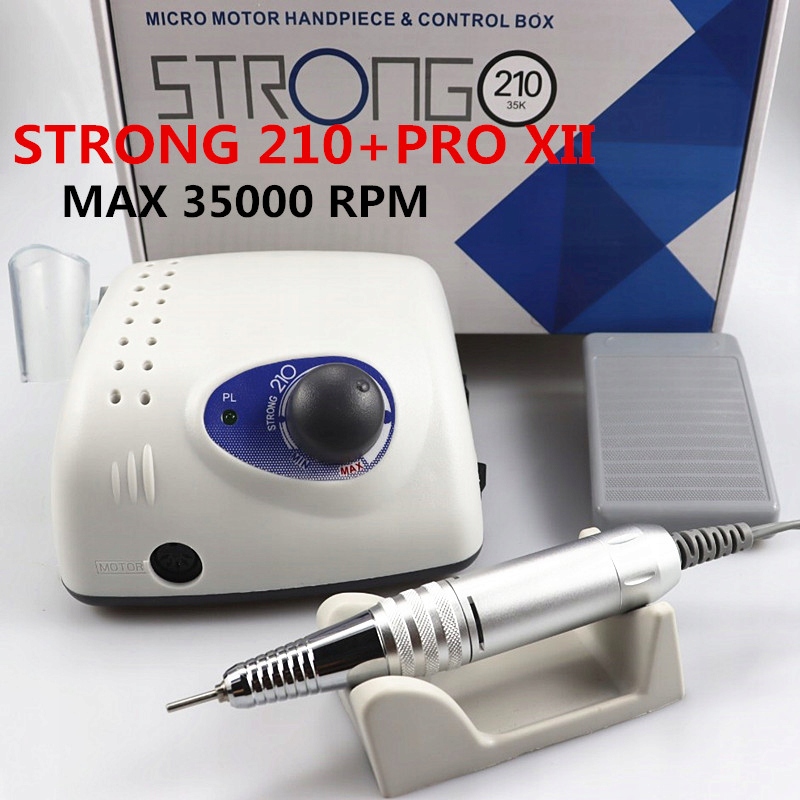 Strong 210 PRO XII Nail Drill 65W 35000 Machi