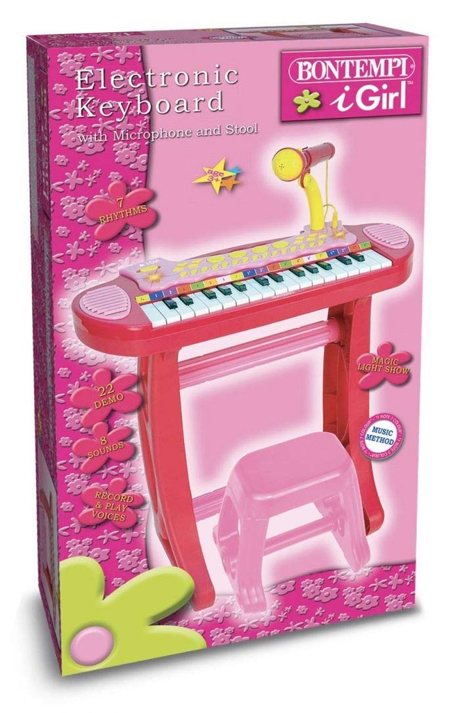 Bontempi 133672 31-Key Electronic Keyboard I Girl