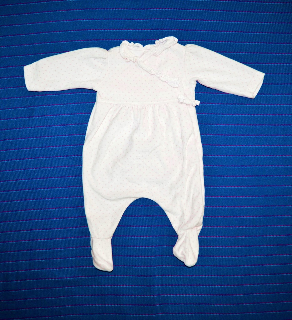 MOTHERCARE PAJACYK PAJAC WELUR GROSZKI 0-3m 62