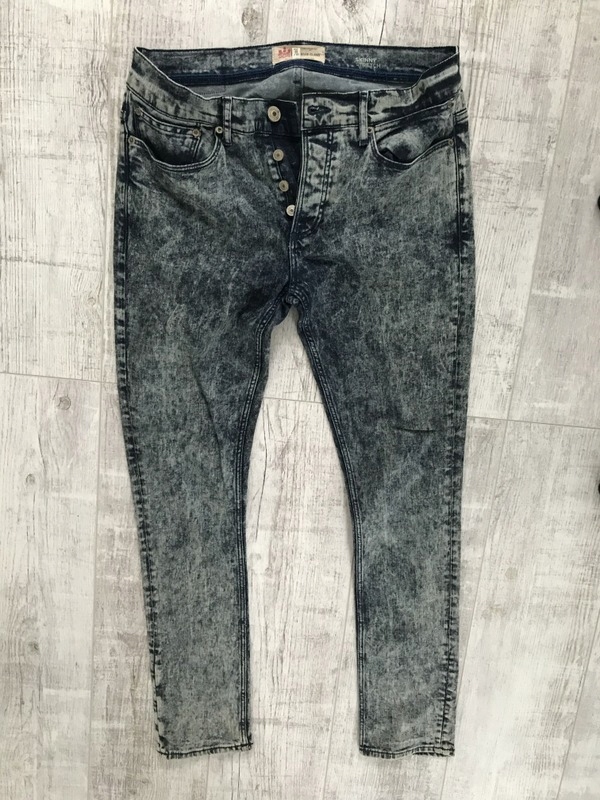 RIVER ISLAND__męskie jeans spodnie RURKI___W32L32