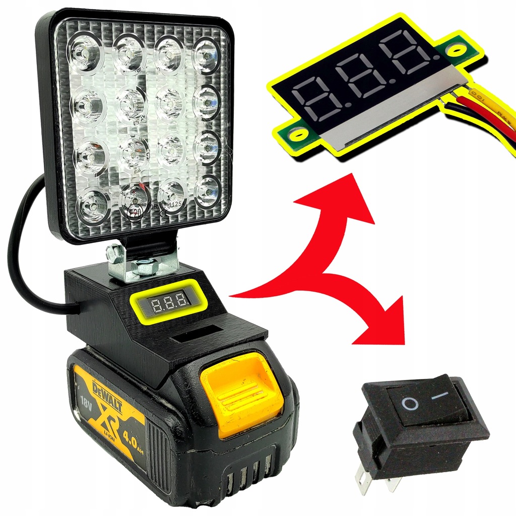 LAMPKA ROBOCZA HALOGEN DEWALT 18V WOLTOMIERZ - 13343501274 - oficjalne ...