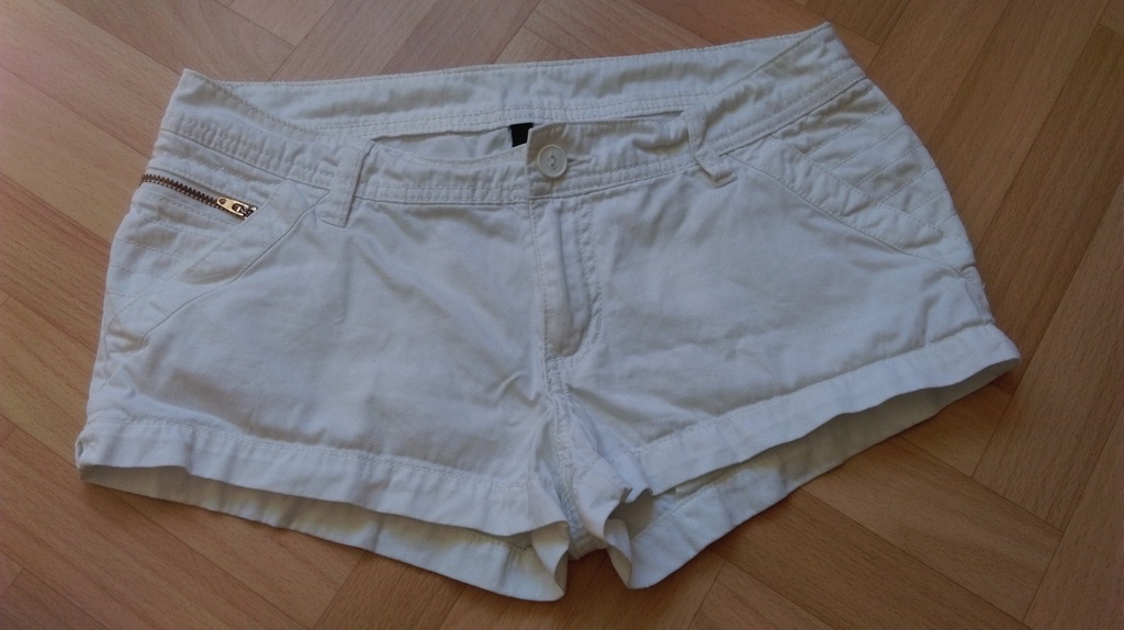 Białe szorty, spodenki, jeans, rozmiar M