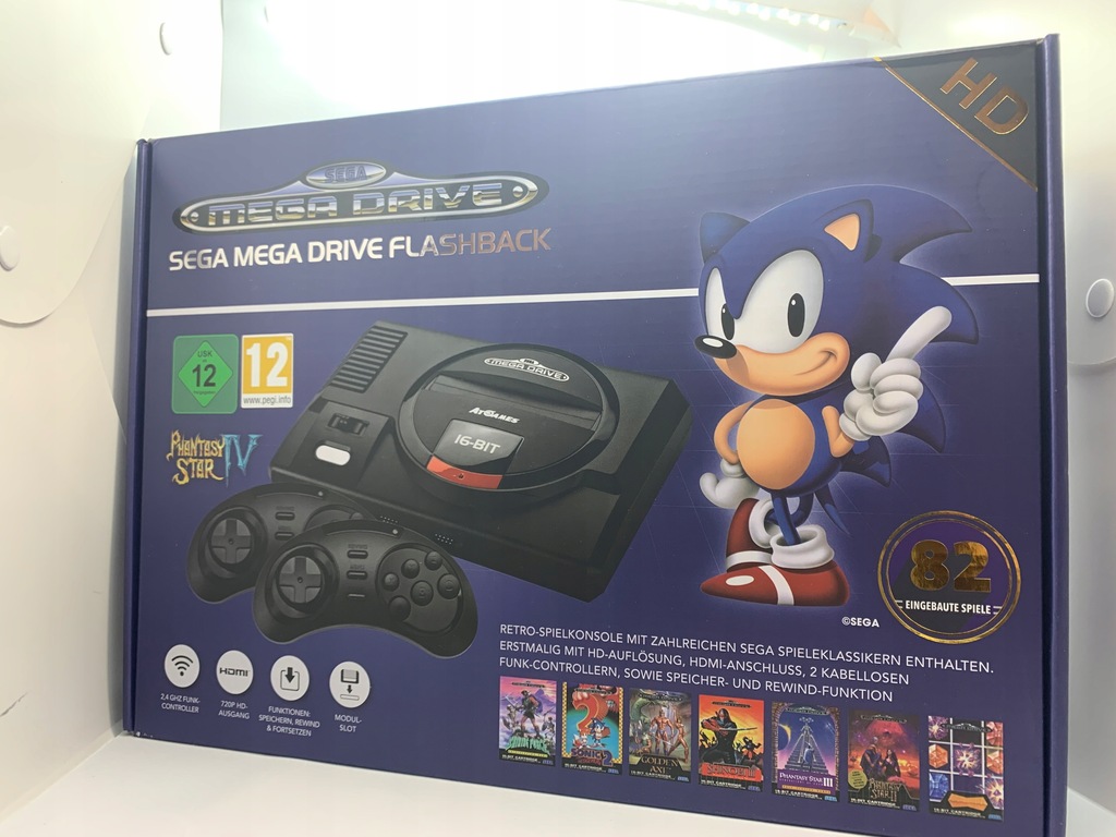 KONSOLA SEGA MEGA DRIVE FLASHBACK 2X PAD GRY 7029