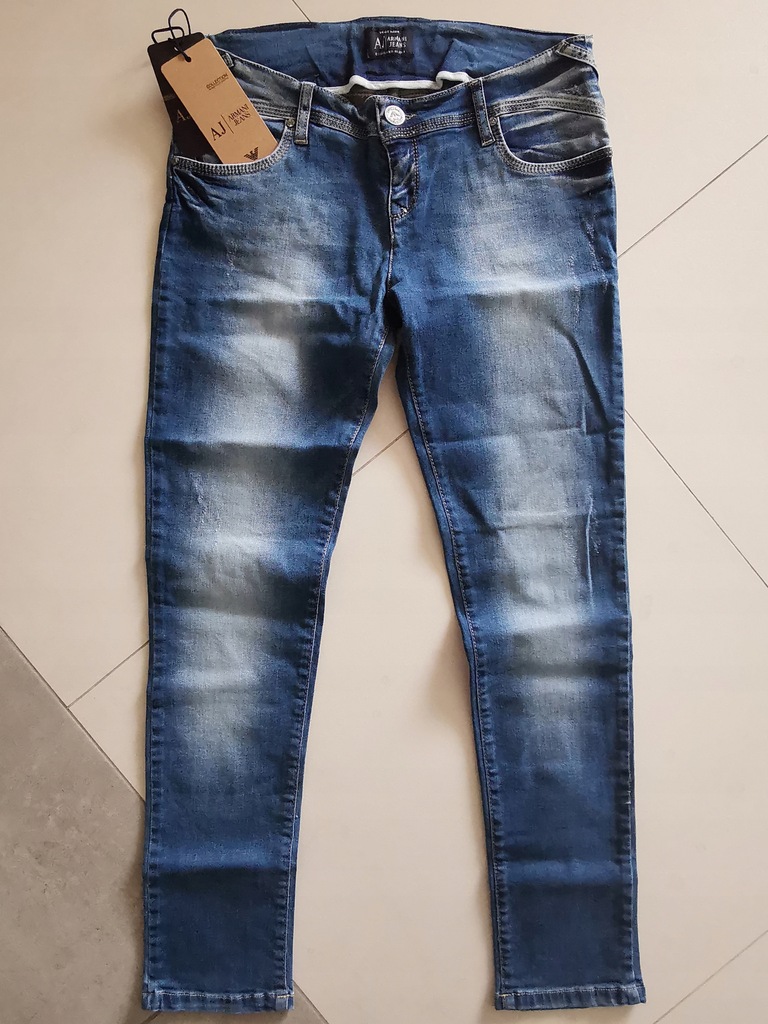 nowe jeansy 31 ARMANI JEANS italy logo push up