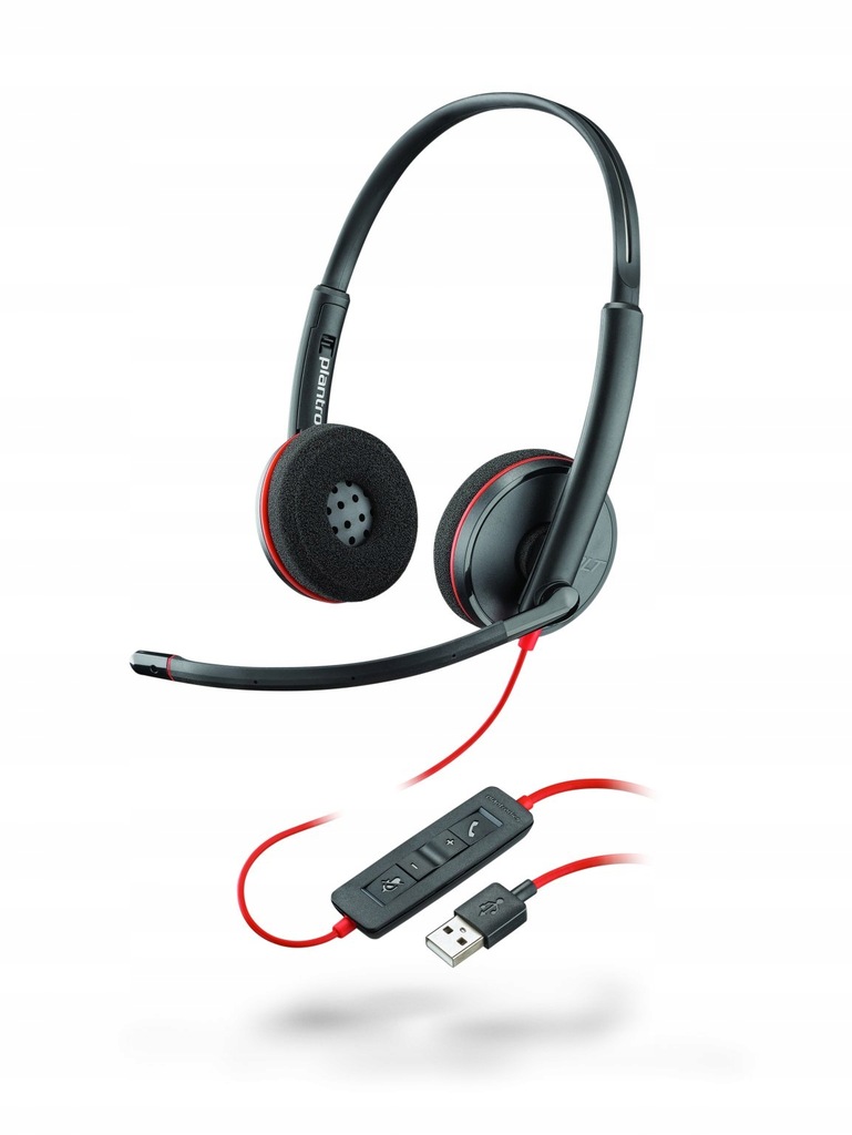 Zestaw słuchawkowy Plantronics Blackwire C3220 USB-A czarne