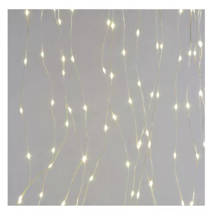 Kurtyna świetlna 180LED 1,7x1,5m 3000K 8progr IP44