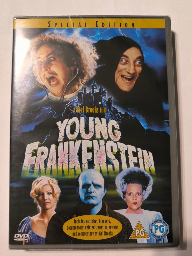 YOUNG FRANKENSTEIN DVD MŁODY FRANKENSTEIN POLSKIE NAPISY NOWY FOLIA