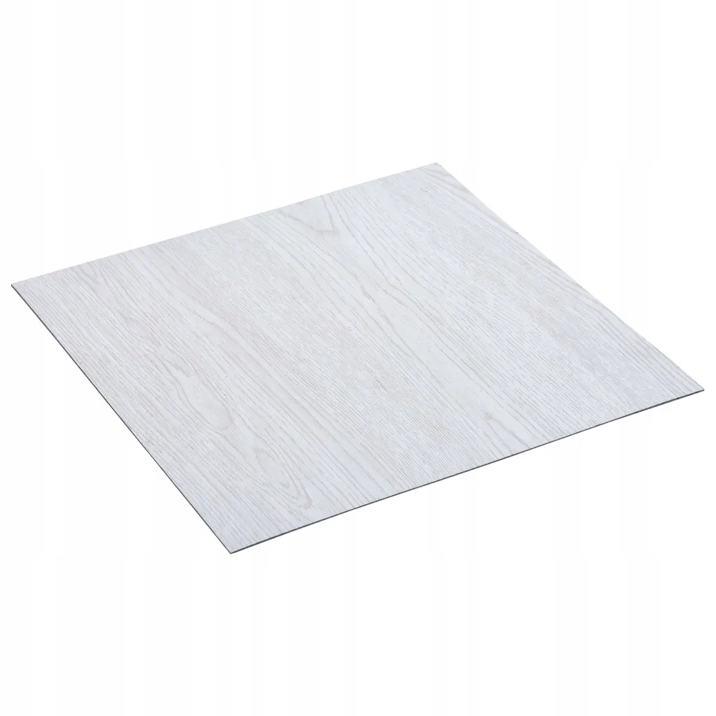 Samoprzylepne panele podłogowe, 5,11 m², PVC, białe