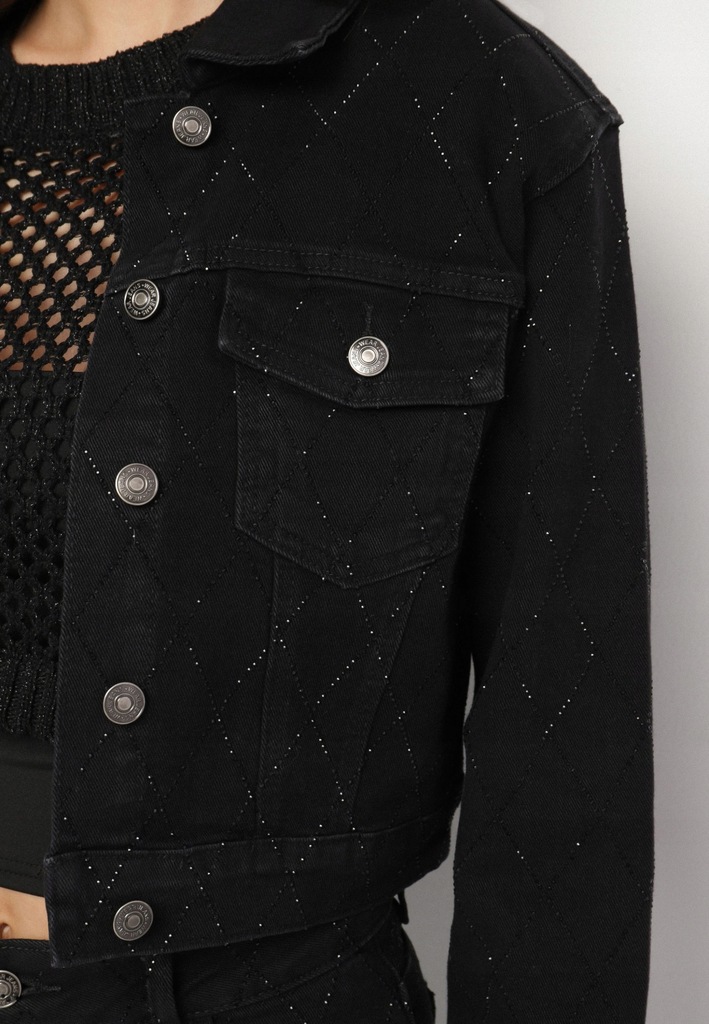 Born2Be Czarna Kurtka damska L Jeansowe