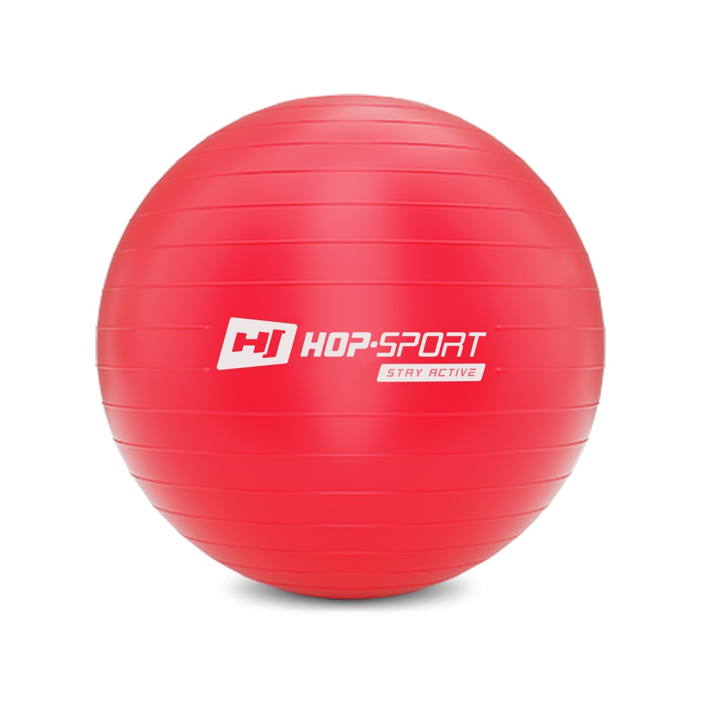 Piłka fitness 45cm czerwona + pompka GRATIS