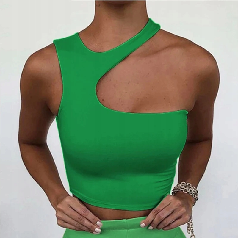 Cut Out Sexy Crop Off Shoulder Solid 2021 Skinny S