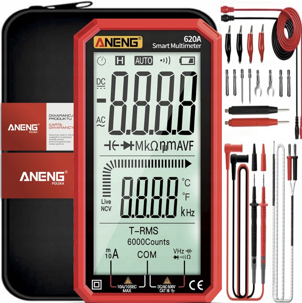 MIERNIK UNIWERSALNY ANENG 620A PRO! ETUI FULL MAXX