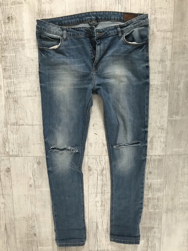 ASOS__stretch jeans męskie RURKI__W38L34