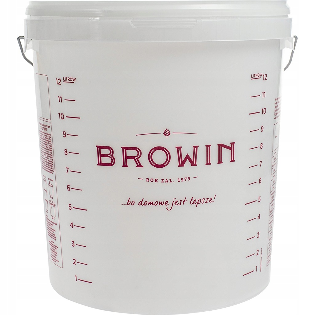 Pojemnik fermentacyjny 15l ze skalą wiadro Browin