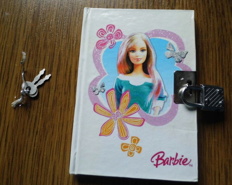 Notes BARBIE z kłódką