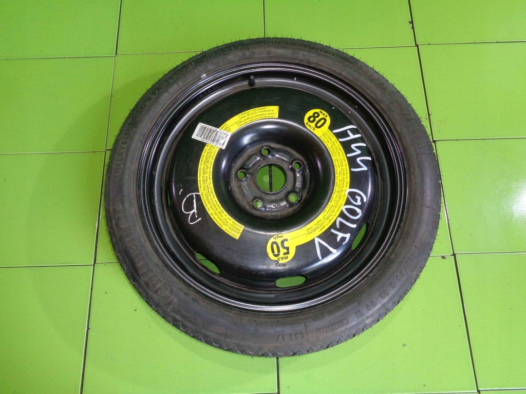 VW GOLF V kolo dojazdowe dojazdowka T125/70/R18