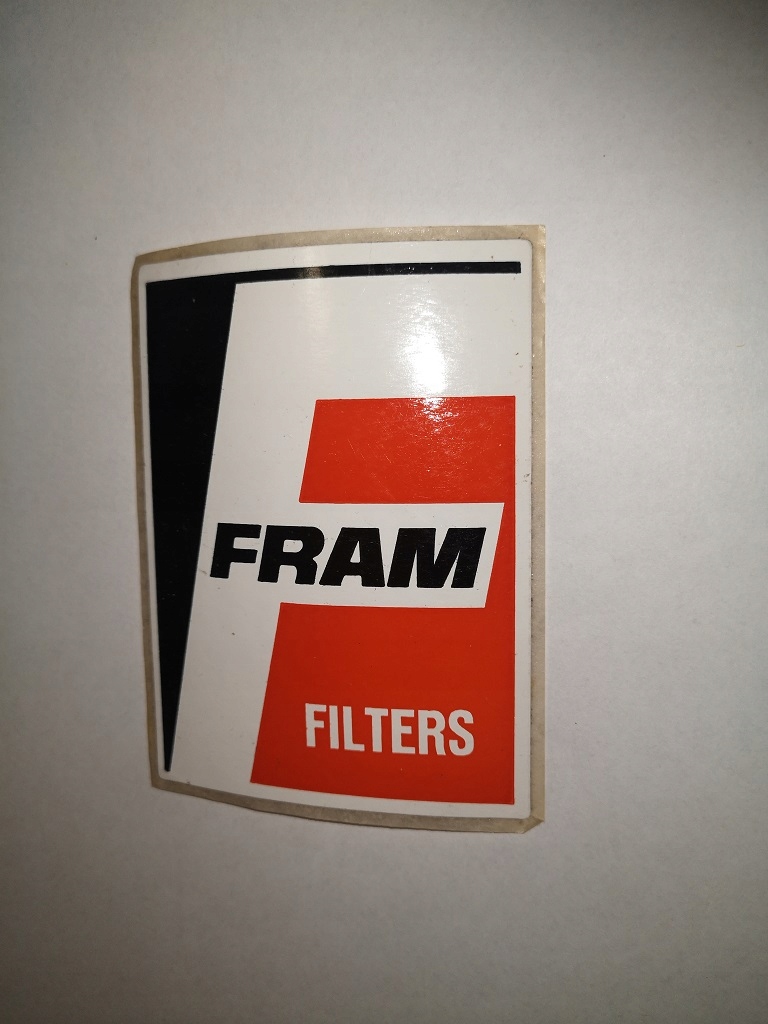 FRAM FILTER naklejka z lat 70/80 -tych