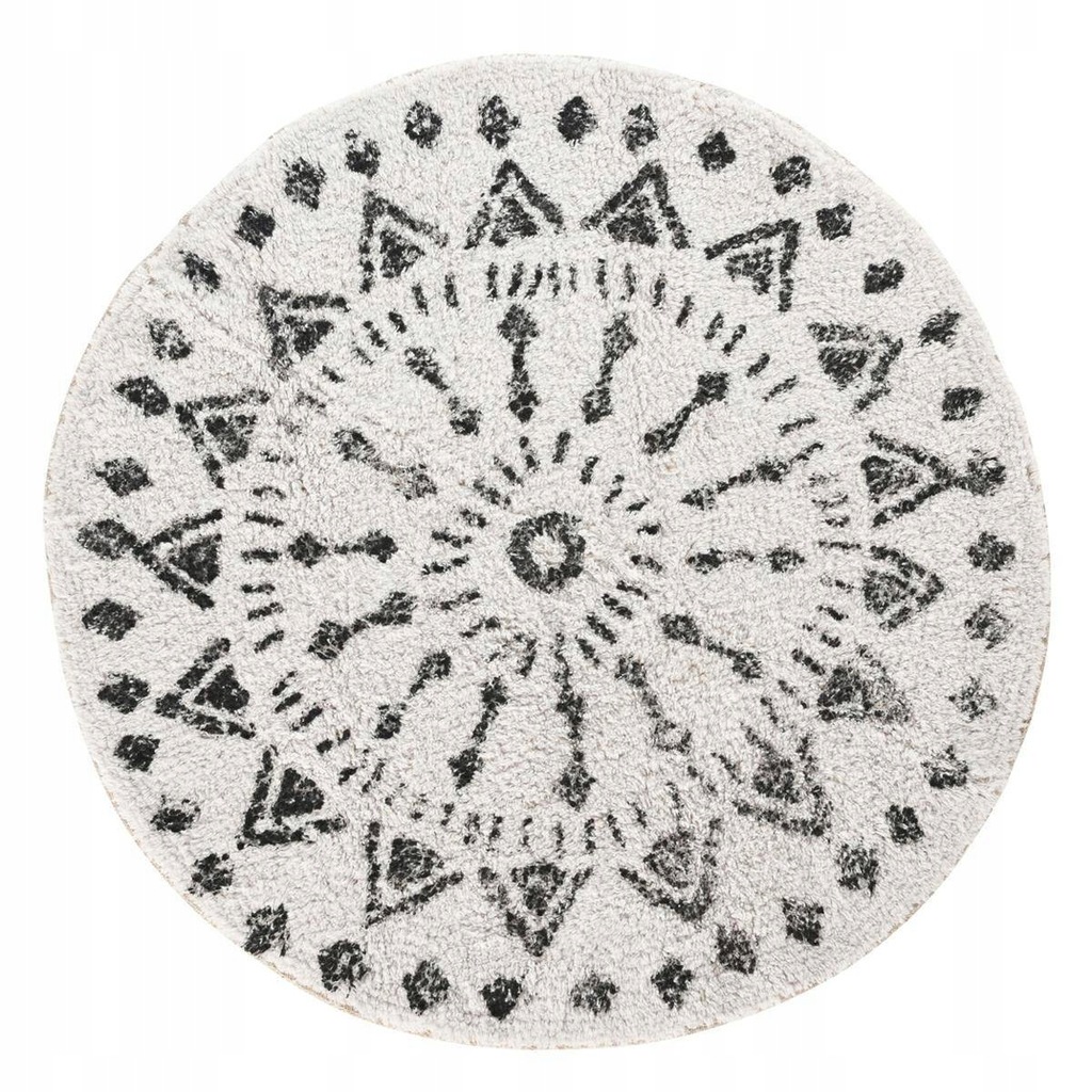 Dywanik łazienkowy 70 cm boho BAWEŁNA Gruby Miękki