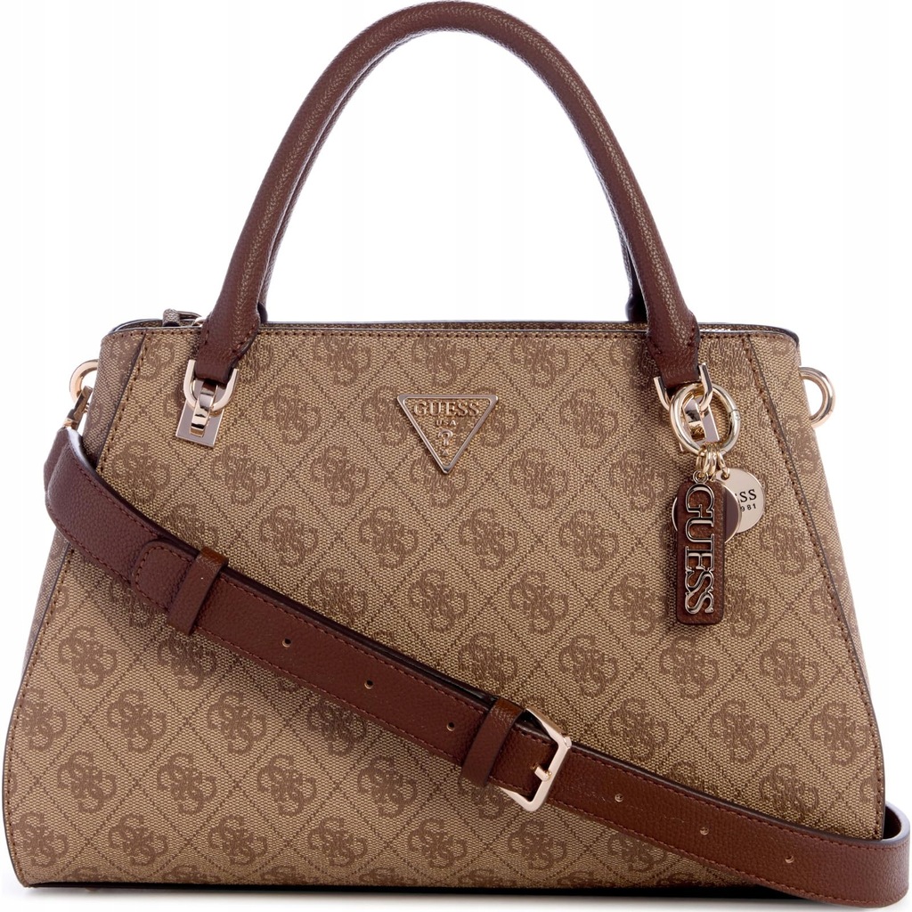 Borsa donna Guess a mano/ tracolla Noelle latte