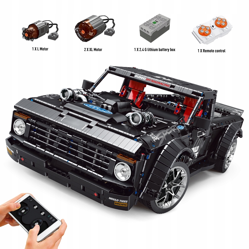 MOULD KING TECHNIC ford ranger Remote control car 12132086876 oficjalne archiwum Allegro