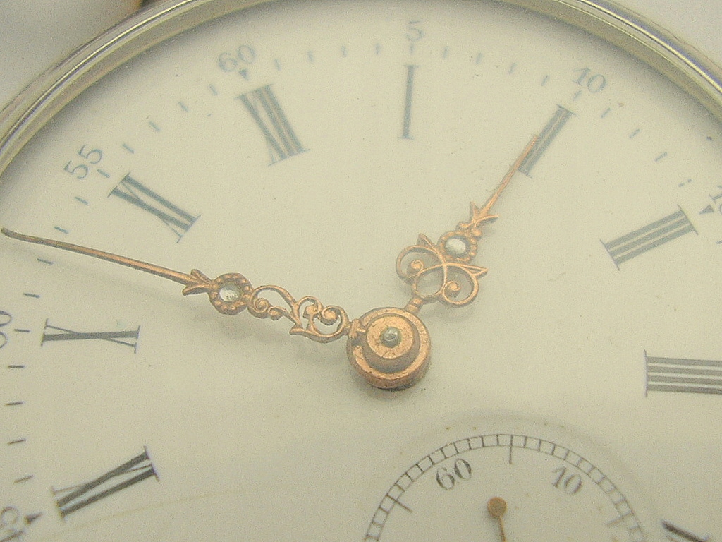 ____ CHOPARD zegarek kieszonkowy ___ SREBRNY zegar LUC silver pocket watch