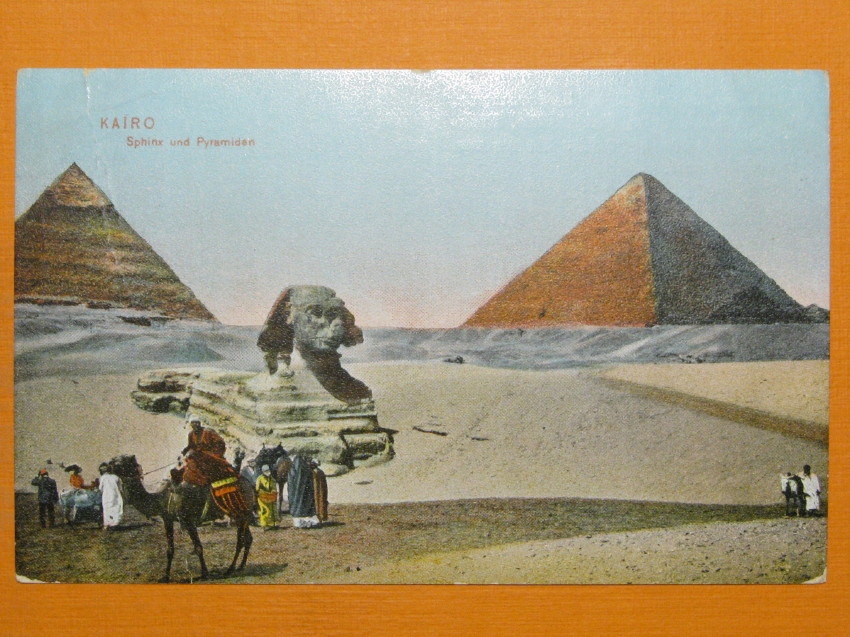 #50072, Egipt, Sfinks, obieg 1910, reklama