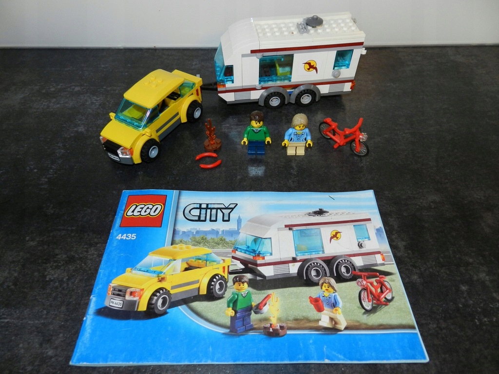 LEGO CITY 4435 Samochód z przyczepą kempingową - 11260903297 ...