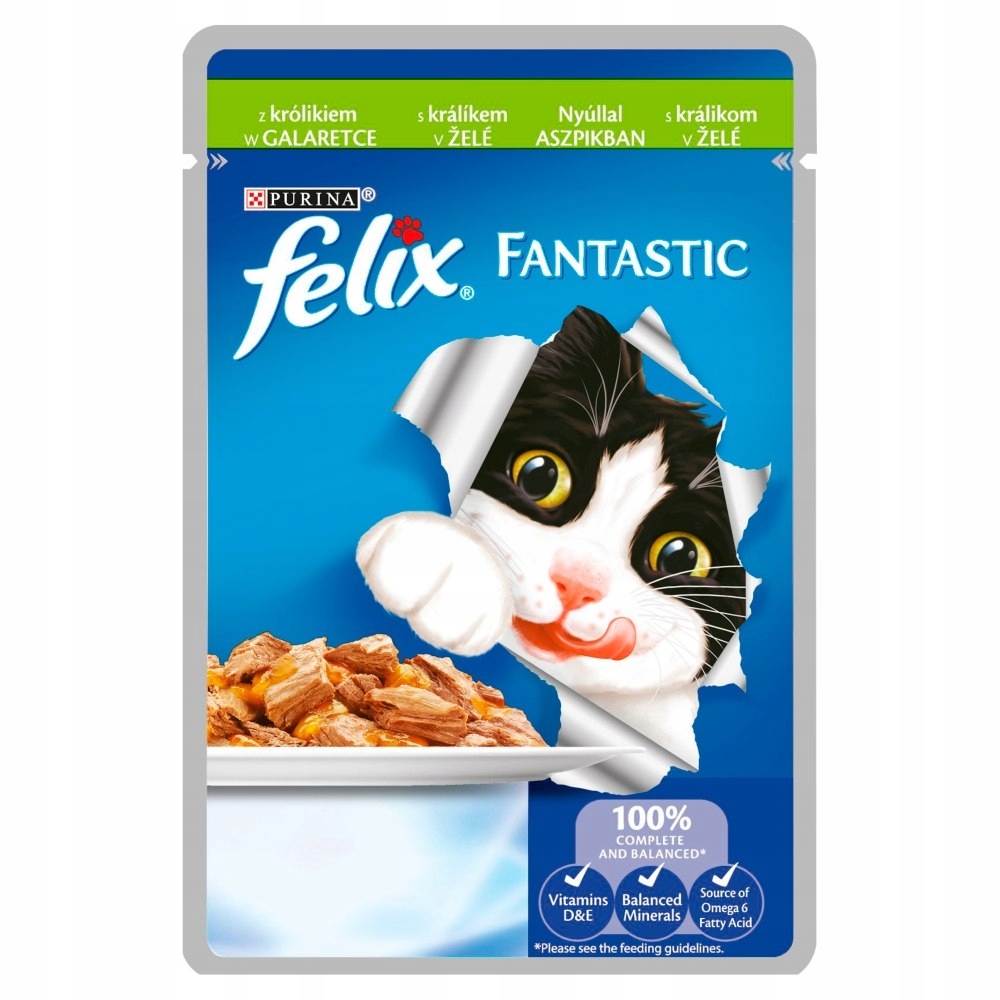 SASZETKA KARMA FELIX FANTASTIC 100g KRÓLIK