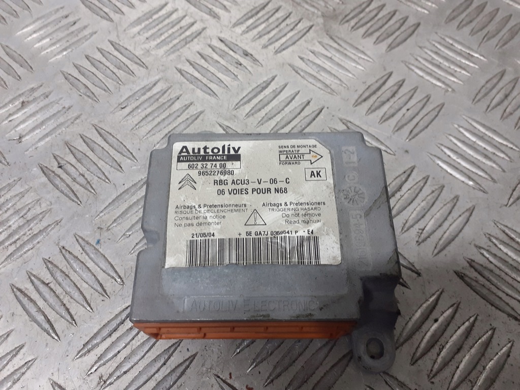 MODUŁ SENSOR AIRBAG CITROEN XSARA PICASSO 13372372833 oficjalne