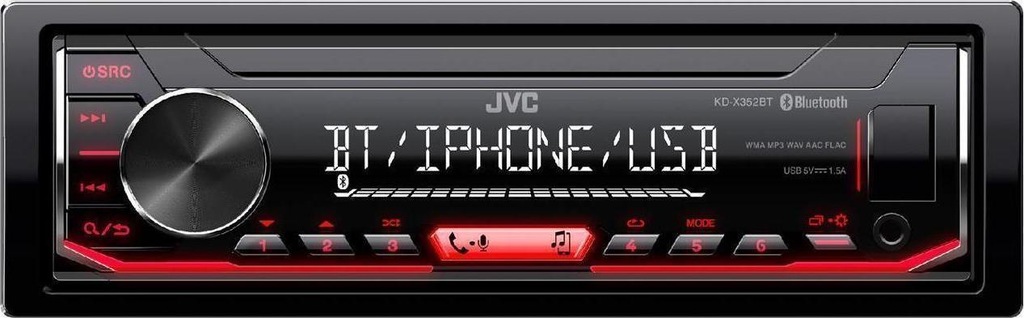 Купить Автомобильная магнитола JVC KD-X342BT с Bluetooth и Android: отзывы, фото, характеристики в интерне-магазине Aredi.ru