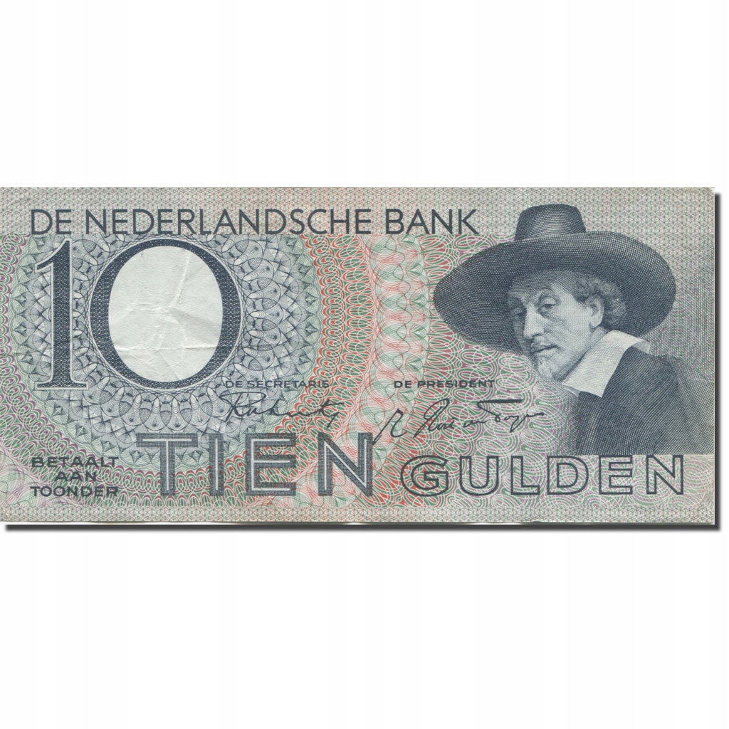 Banknot, Holandia, 10 Gulden, 1943-02-04, KM:59, E