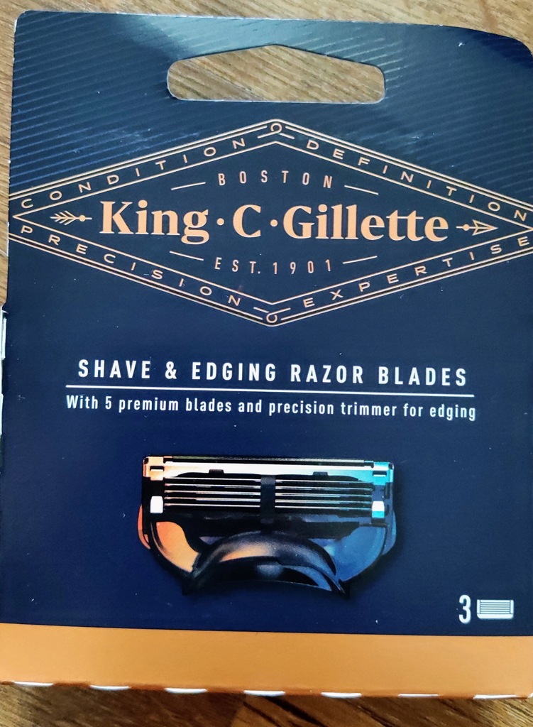 King C. Gillette Shave & Edging Razor głowica