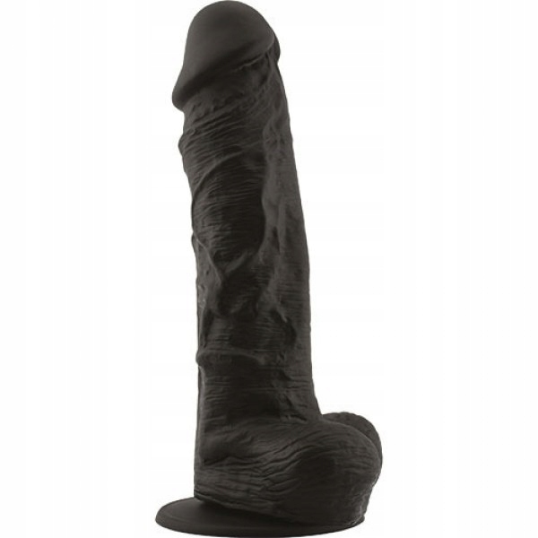 Czarne dildo rozmiar xxl duże grube mocne sex 28cm
