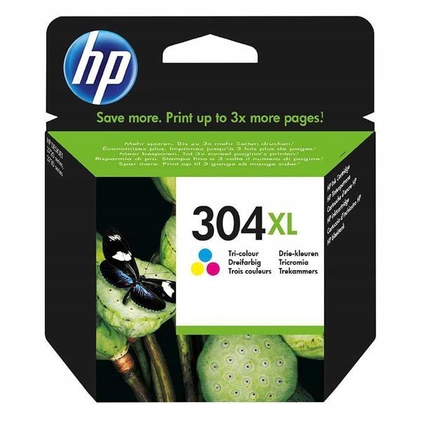 HP oryginalny ink / tusz N9K07AE, HP 304XL, Tri-color, 300s, 7ml, HP DeskJe