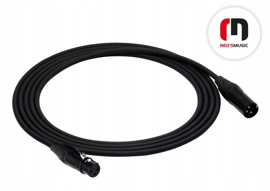 Red's Music XLR M - XLR F kabel mikrofonowy 3m
