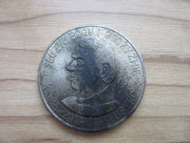 moneta medal ks jerzego popiełuszki 1984 r