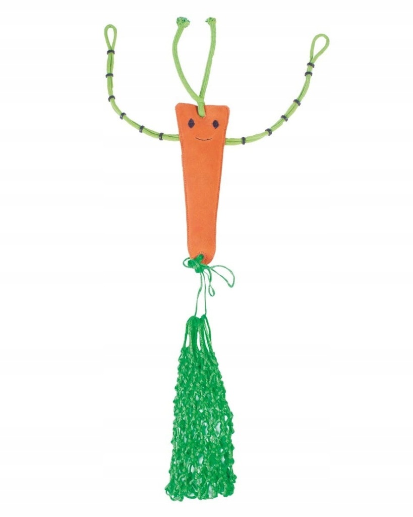 Zabawka dla koni QHP Carrot z siatką marchewka