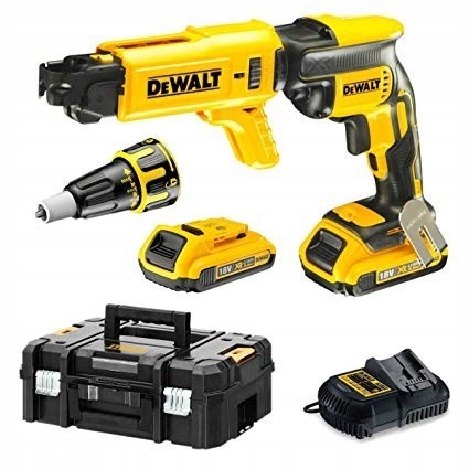 Wkrętarka + magazynek do płyt G-K 18V 2x2Ah DeWalt