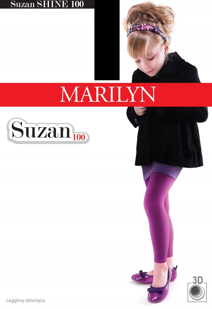 MARILYN GŁADKIE BIAŁE LEGGINSY DZIECIĘCE 98/122