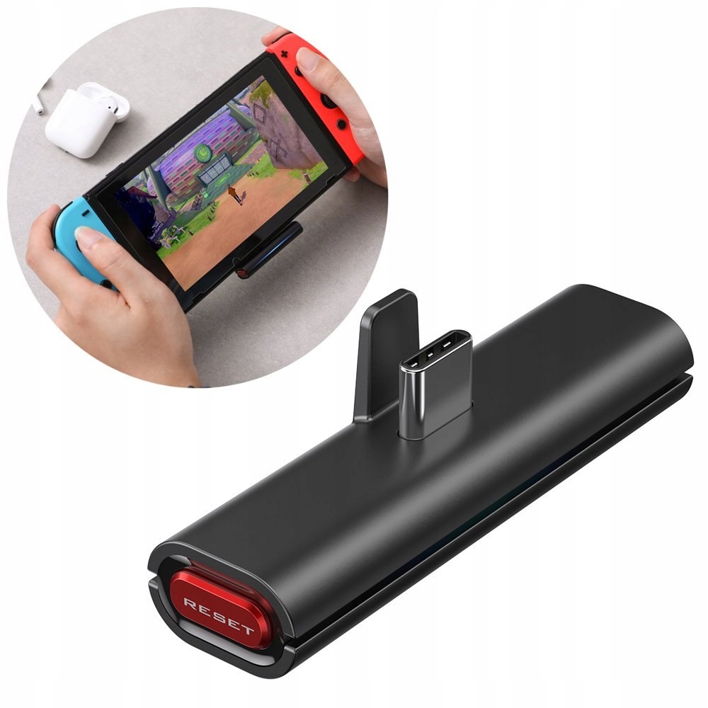 Transmiter Bluetooth USB Typ C do konsoli Nintendo