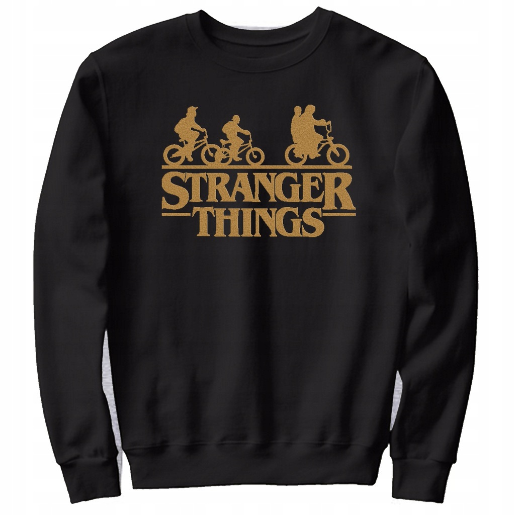 STRANGER THINGS MĘSKA bluzka ZŁOTY NADRUK XL