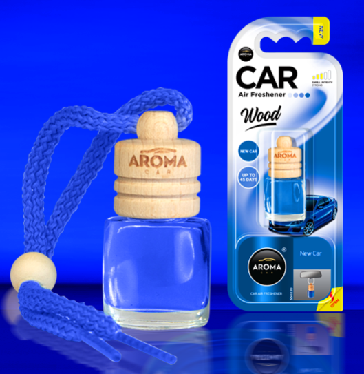 Aroma Car WOOD NEW CAR odświeżacz zapach zawieszka