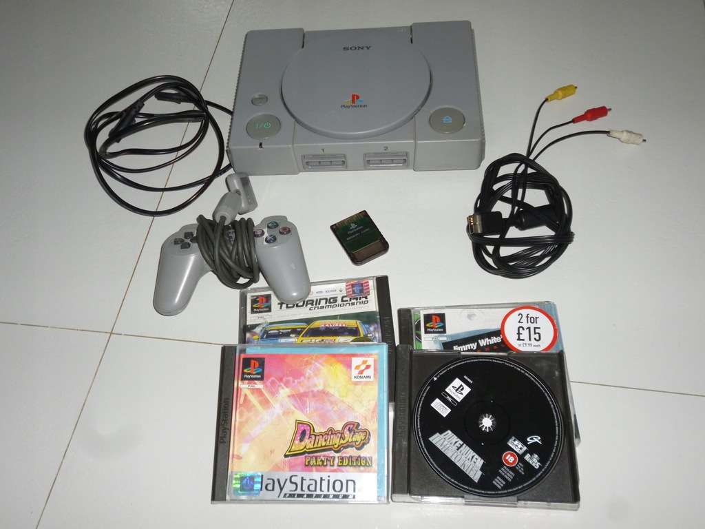 Konsola Sony PSX PS One pad, gry kable super stan