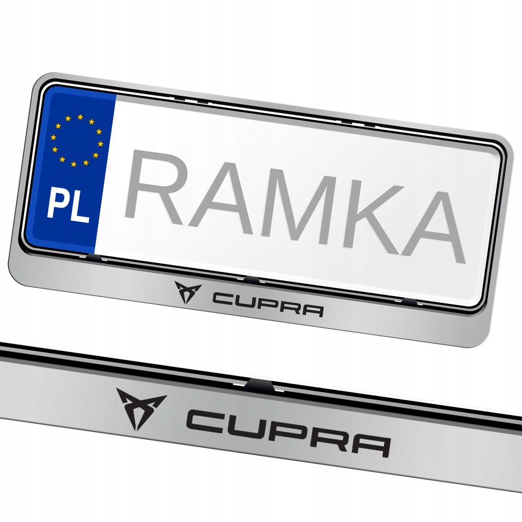 Chrom Ramka pod Tablice USA do Cupra