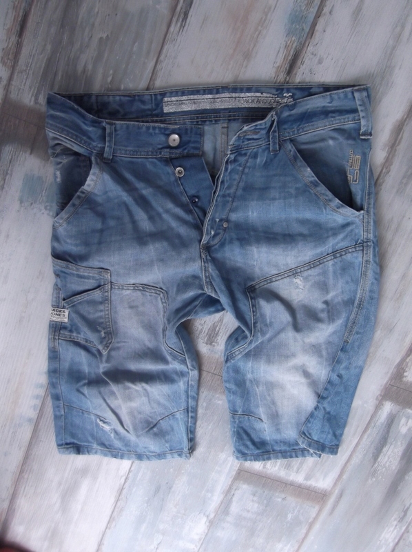 JACK JONES___spodenki bermudy MĘSKIE jeans__40 L